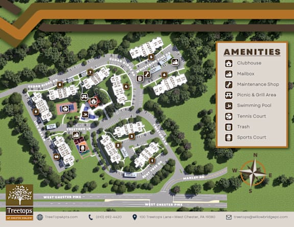 Treetops At Apartments In West Chester PA RENTCafe Treetops Map(1) 